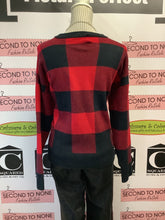 Load image into Gallery viewer, DKNY Red & Black Checkered Sweater (Size S)