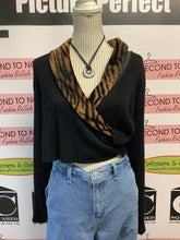 Load image into Gallery viewer, Vintage Santos Tiger Surplice Top (Sized M)