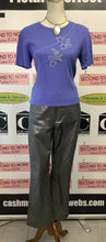 Load image into Gallery viewer, Vintage Kasper Lavender Beaded Top (Size 10 Petite)