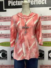 Cargar imagen en el visor de la galería, Creation Pink Cowl Neck Shirt (Size L)
