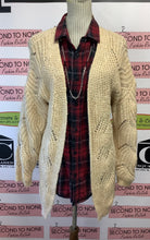 Cargar imagen en el visor de la galería, ONLY Peach Knit Midi Length Cardigan (Size M)