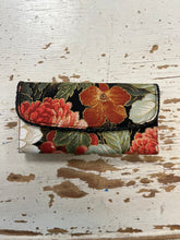 Load image into Gallery viewer, Vintage Never Used Red Floral Fabric Wallet