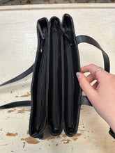 Load image into Gallery viewer, Vintage Triple Compartment Leather Handbag