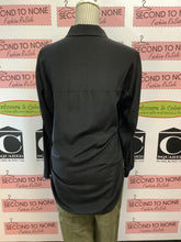 Cargar imagen en el visor de la galería, COS Black Sheer Button Up (Size 10)