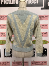 Cargar imagen en el visor de la galería, Winter Blues Knit Sweater (Size S/M)