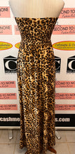 Load image into Gallery viewer, Strapless Animal Print Maxi Dress (Size S)