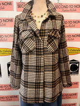 Load image into Gallery viewer, Brown Plaid Oversized Shacket (Size L)