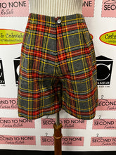 Load image into Gallery viewer, Handmade Plaid Wool Shorts (27” Waist)