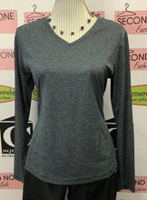 Load image into Gallery viewer, RBX V-Neck Striped Performance Top (Size L)