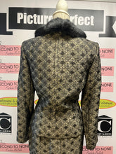 Load image into Gallery viewer, Elegant Faux Fur Collar Jacket & Skirt Set (Size 12P)