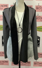 Load image into Gallery viewer, Micro Pinstripe Raw Edge Cardi (Size S)