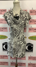 Load image into Gallery viewer, N.W.D Snow Leopard Cowl Neck Top (Size M)