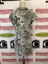 Load image into Gallery viewer, N.W.D Snow Leopard Cowl Neck Top (Size M)