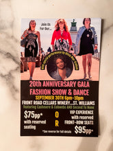Load image into Gallery viewer, 20th Anniversary Gala Fashion Show & Dance Tickets