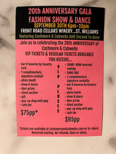 Cargar imagen en el visor de la galería, 20th Anniversary Gala Fashion Show & Dance Tickets