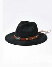 Cargar imagen en el visor de la galería, Western Inspired Fedora-Style Sunhat (2 Colors)
