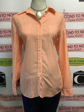 Cargar imagen en el visor de la galería, Ralph Lauren Orange Striped Button Up (Size L)