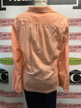 Cargar imagen en el visor de la galería, Ralph Lauren Orange Striped Button Up (Size L)