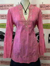 Load image into Gallery viewer, Pink Sparkle Tunic Top (Size L)