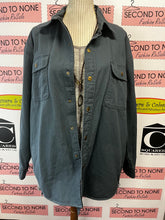 Load image into Gallery viewer, Dakota Steel Blue Fleece Lined Work Coat (Size M)