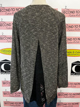Load image into Gallery viewer, Bronze Metallic Split Back Lace Top (Size L)