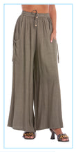 Cargar imagen en el visor de la galería, 100% Cotton Wide-Leg Drawstring Pants (Only 2 Colours Left!)
