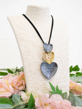 Cargar imagen en el visor de la galería, Mixed-Metal Heart Rope Necklace (2 Colours)