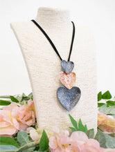 Cargar imagen en el visor de la galería, Mixed-Metal Heart Rope Necklace (2 Colours)
