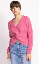 Charger l'image dans la galerie, Pink Twist Front Wool Sweater