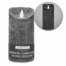 Cargar imagen en el visor de la galería, Black LED Pillar Candles (2 Sizes)