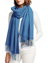 Cargar imagen en el visor de la galería, Cashmere-Feel Scarf with Tassels (4 Colours)