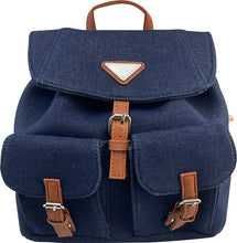 Cargar imagen en el visor de la galería, Small Denim Backpack (Only 1 Left!)