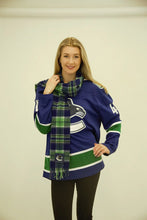 Cargar imagen en el visor de la galería, Official NHL-Licenced 100% Lambswool Tartan Scarf (29 Teams)