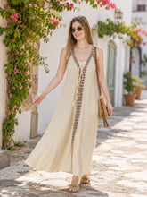 Load image into Gallery viewer, 100% Cotton Grecian-Style Maxi Dress