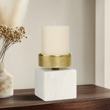 Cargar imagen en el visor de la galería, Gold & Marble Candle Holder