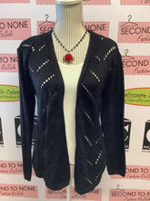 Cargar imagen en el visor de la galería, Cárdigan Punto Negro (Talla M)