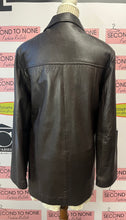 Load image into Gallery viewer, Vintage Chocolate Brown Leather Jacket (Size S)
