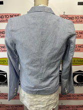 Charger l'image dans la galerie, NWT Kenar Pinstripe Linen Blend Blazer (Size S)
