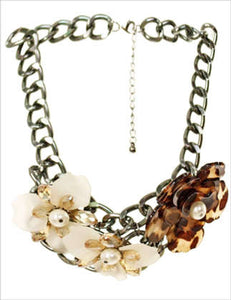 Animal Print Chunky Necklace