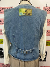 Load image into Gallery viewer, Vintage Mondi Embellished Denim Vest (Size S/M)
