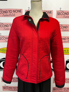 Cleo Red Quilted Jacket (Size S)