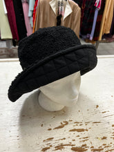 Load image into Gallery viewer, Black Reversible Sherpa Bucket Hat

