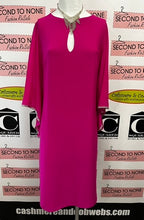 Cargar imagen en el visor de la galería, Joseph Ribkoff Chiffon Sleeve Shift Dress (Size 16)
