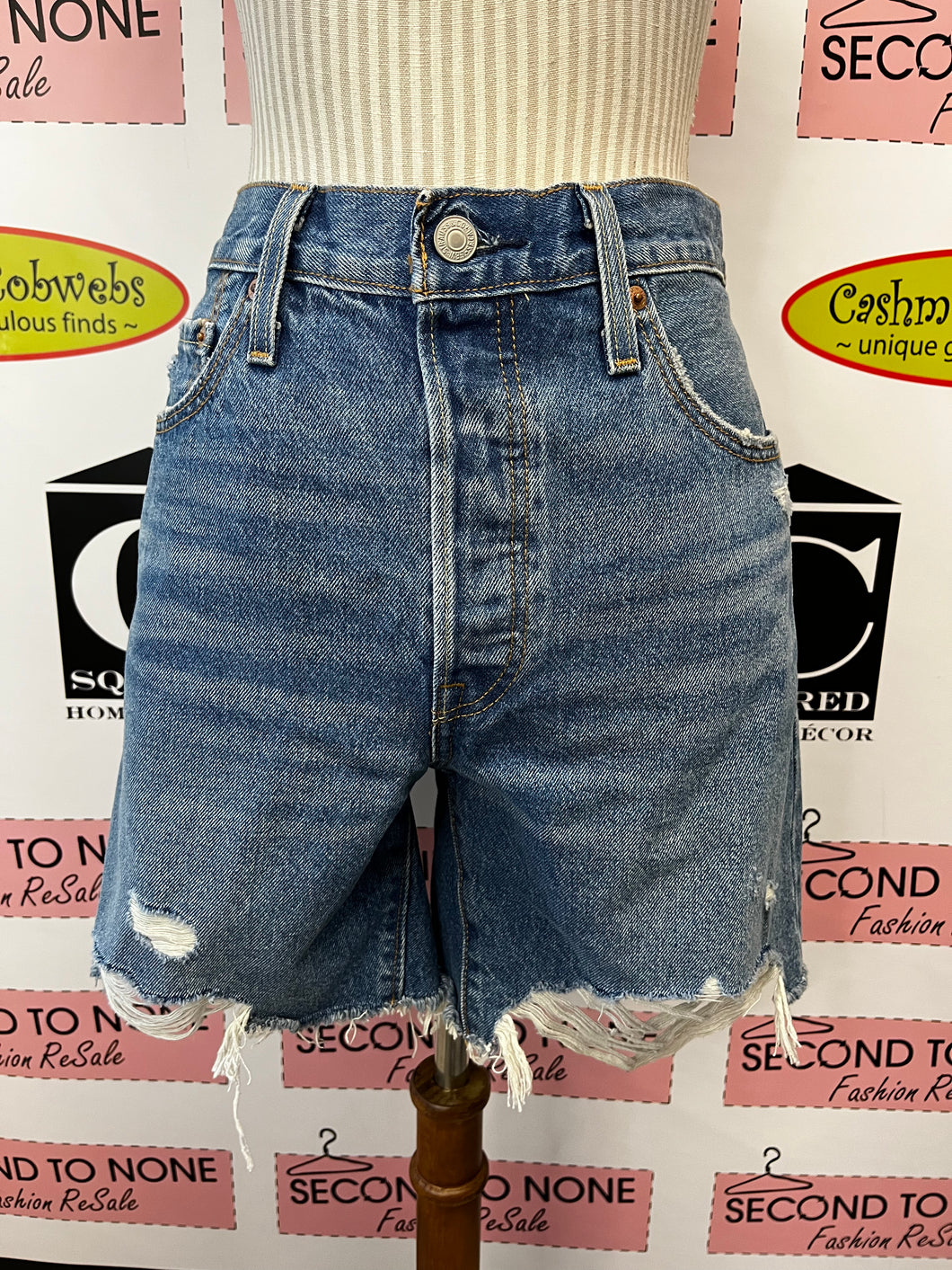 Levi's 501 Denim Shorts (Size 29W)