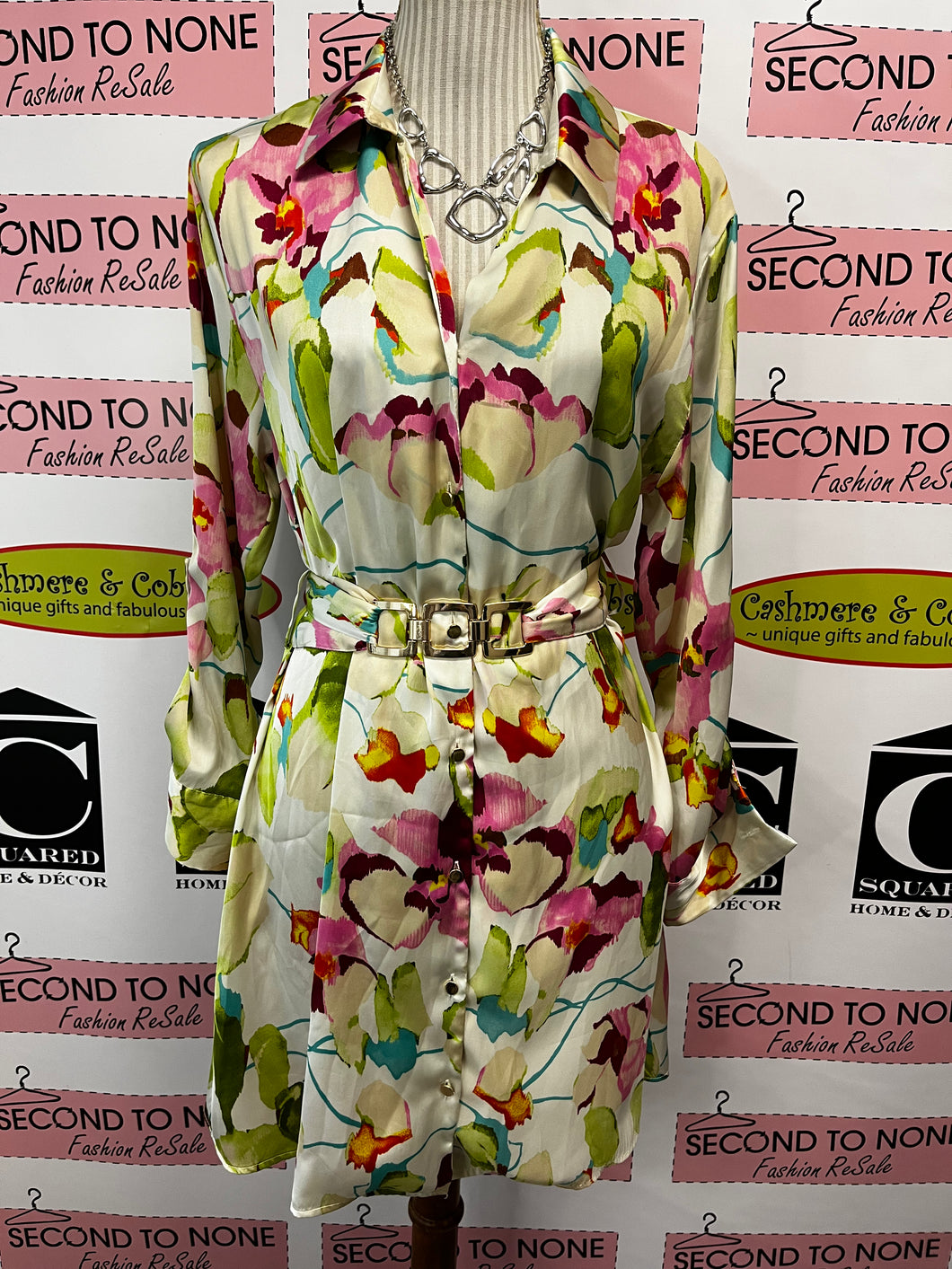 Zara Belted Shirt Dress (Size M)