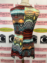 Charger l'image dans la galerie, Colourful Printed &amp; Beaded Sleeveless Blouse (Size M)
