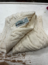 Load image into Gallery viewer, Aran Crafts 100% Wool Cable Knit Scarf
