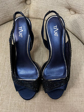 Load image into Gallery viewer, Taxi Navy Slingback Heels (Size 6)
