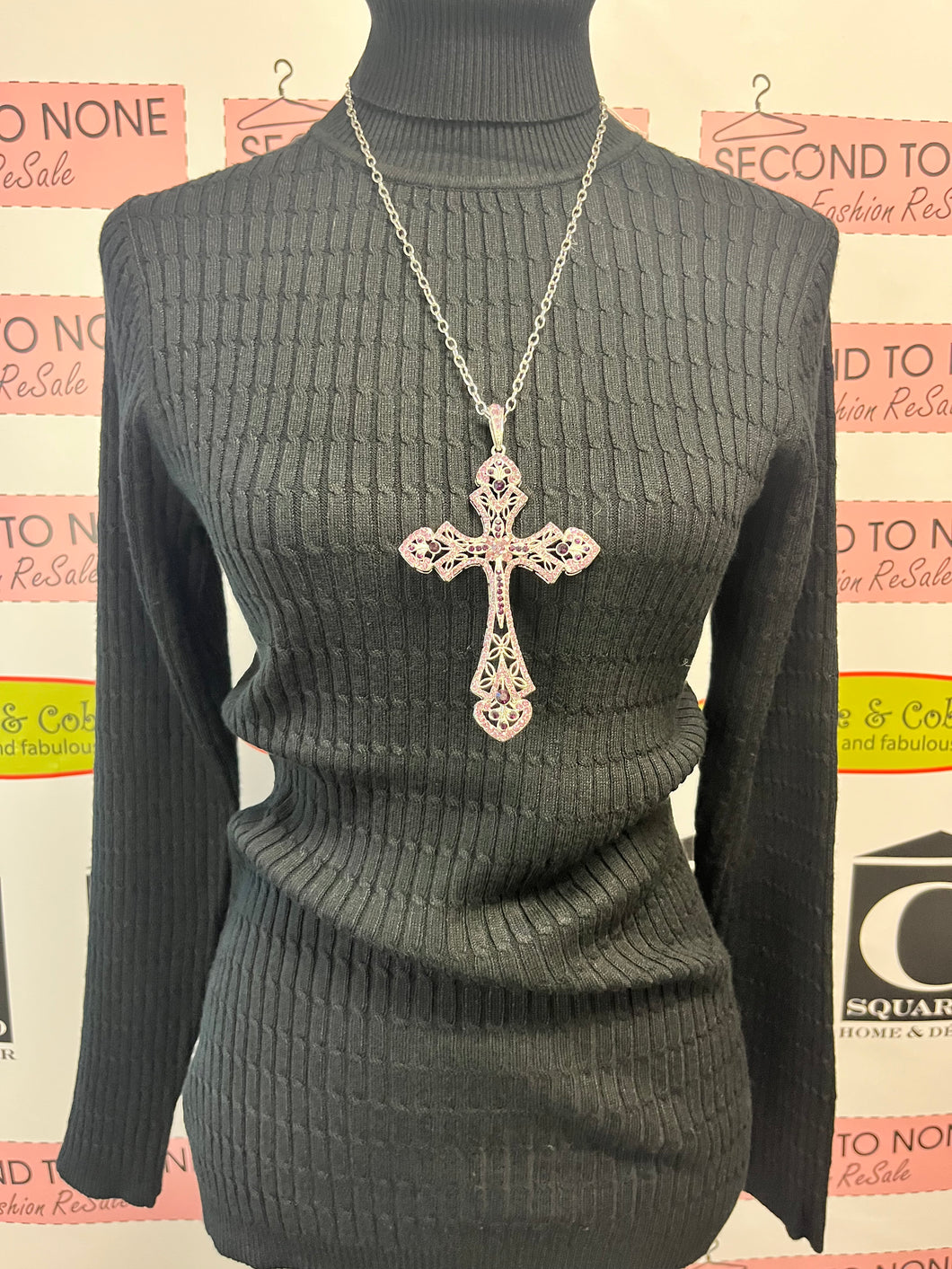 Cableknit Style Turtleneck (2 Colors)