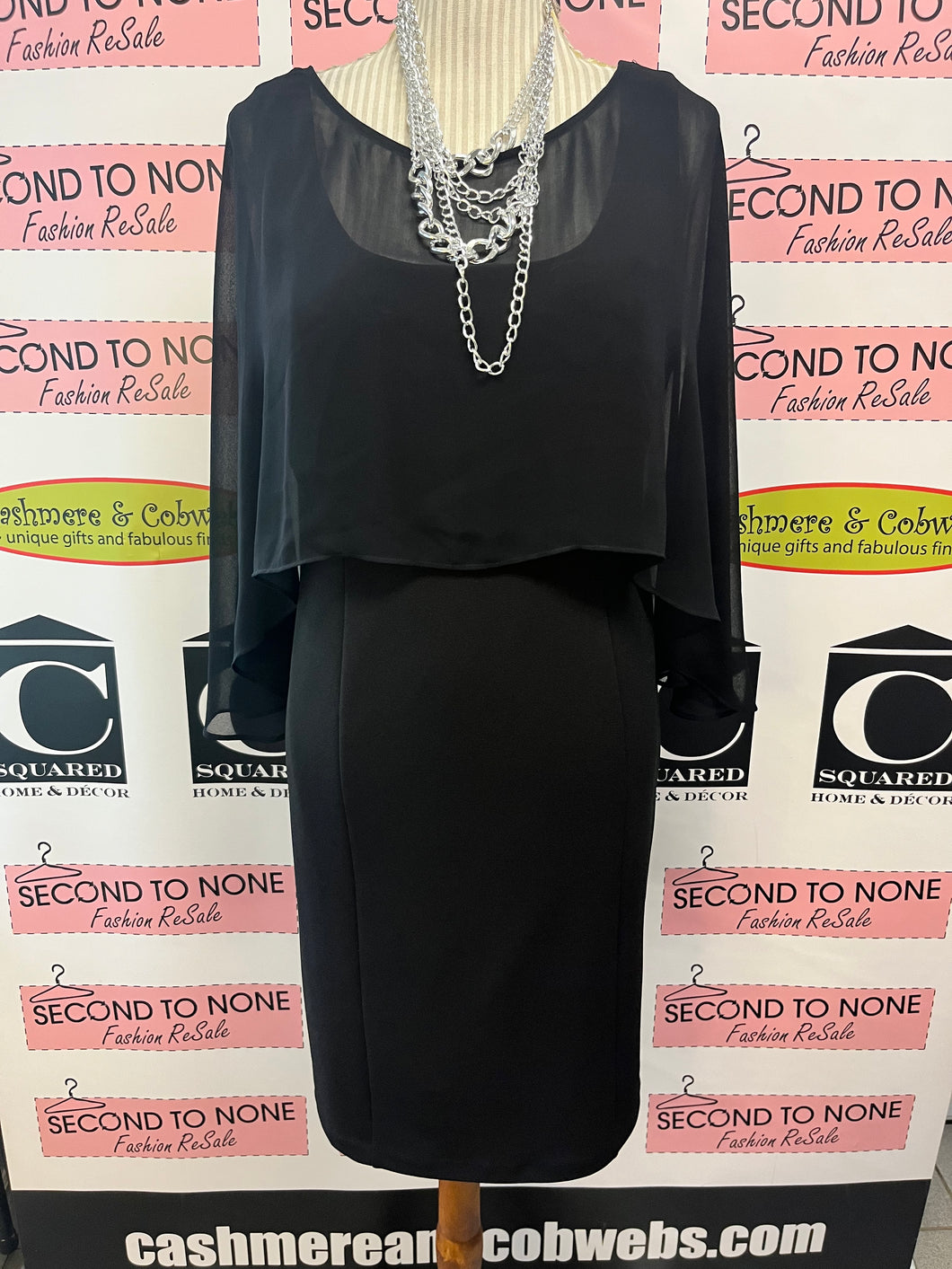 Melanie Lynne Lace Back Shawl Dress (Size 10)